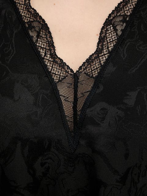 ZADIG&VOLTAIRE sukienka jedwabna kolor czarny mini prosta WWDR02588