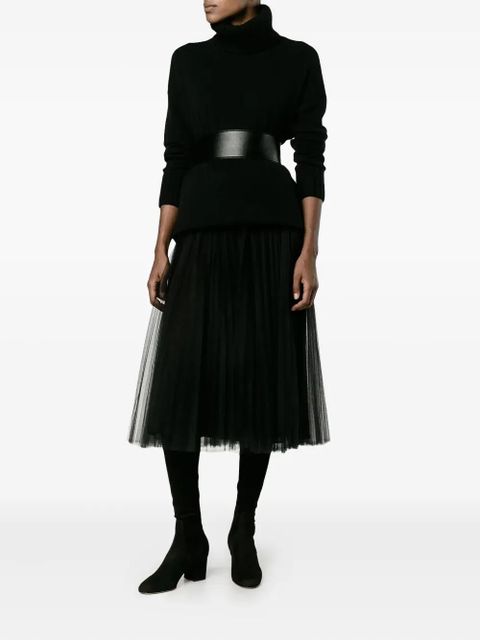 Valentino Garavani A-line tulle skirt - Black - zdjęcie produktu nr 2