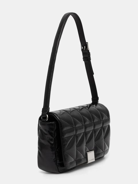 Karl Lagerfeld torebka skórzana kolor czarny A1W30394 - zdjęcie produktu nr 2