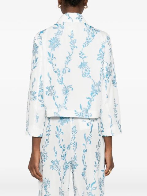 ETRO floral-pattern pocket jacket - White