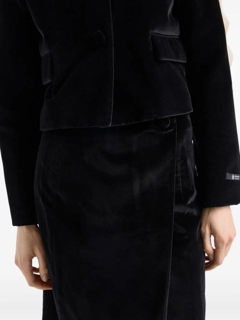 Prada buttoned midi skirt - Black