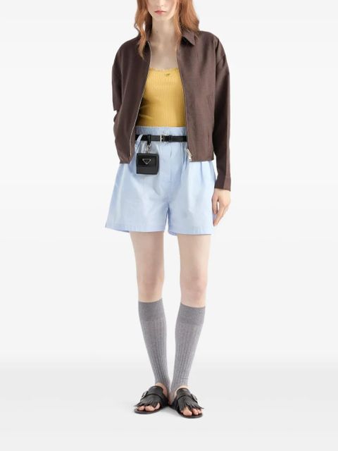 Prada ribbed cotton top - Yellow