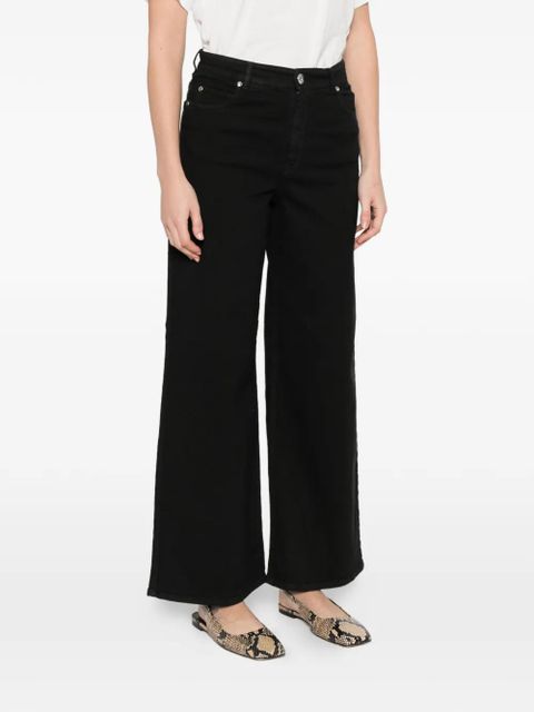 Weekend Max Mara wide-leg five-pockets trousers - Black