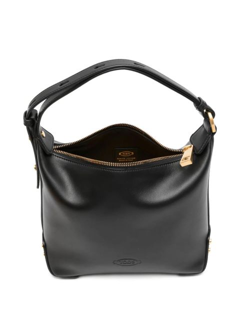 Tod's stud-embellishment leather tote bag - Black