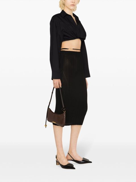 Jacquemus La Jupe Pralu midi skirt - Black