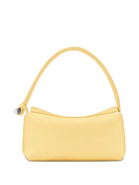 Longchamp Le Roseau textured leather shoulder bag - Yellow