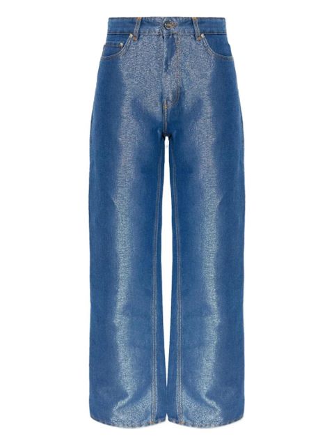 GANNI metallic-effect jeans - Blue - zdjęcie produktu nr 1