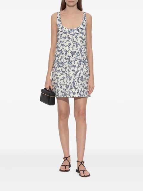 Posse Rue baroque-print mini dress - White - zdjęcie produktu nr 2