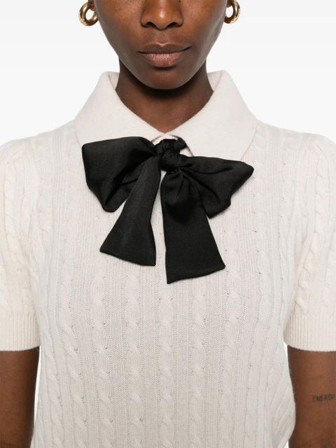 SANDRO virgin wool-blend polo shirt - Neutrals