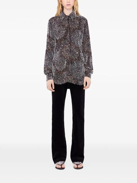 Rabanne embroidered shirt - Black
