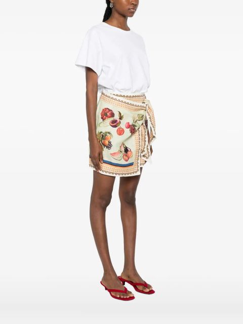 ALEMAIS Mercado-print mini skirt - MULTI