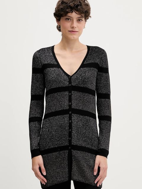 Sisley kardigan damski kolor czarny lekki 1194L602O - zdjęcie produktu nr 1