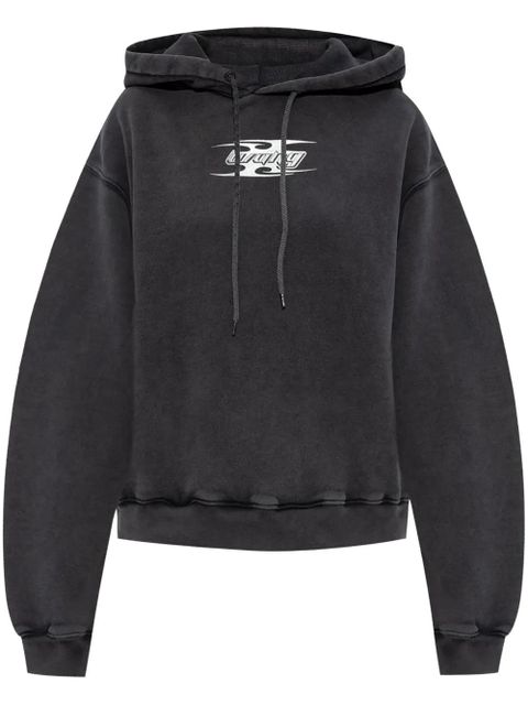 Alexander Wang blade-logo cotton hoodie - Black - zdjęcie produktu nr 1