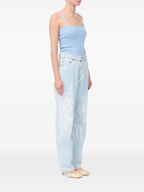 MM6 Maison Margiela numeric signature straight jeans - Blue