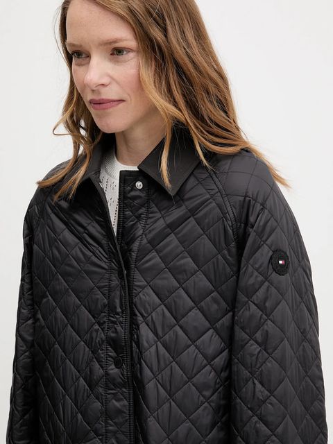 Tommy Hilfiger kurtka kolor czarny przejściowa WW0WW46448