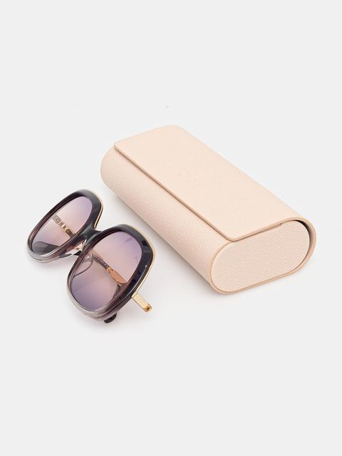 Chloé okulary przeciwsłoneczne damskie kolor bordowy CH0327S - zdjęcie produktu nr 2