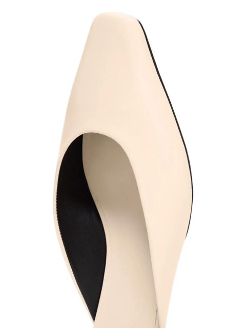 LouLou de Saison Diane square toe mules - Neutrals