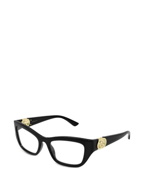 Gucci Eyewear Interlocking-G cat-eye glasses - Black - zdjęcie produktu nr 2