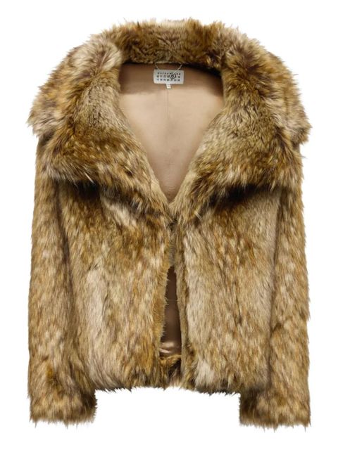 MM6 Maison Margiela faux-fur jacket - Brown - zdjęcie produktu nr 1