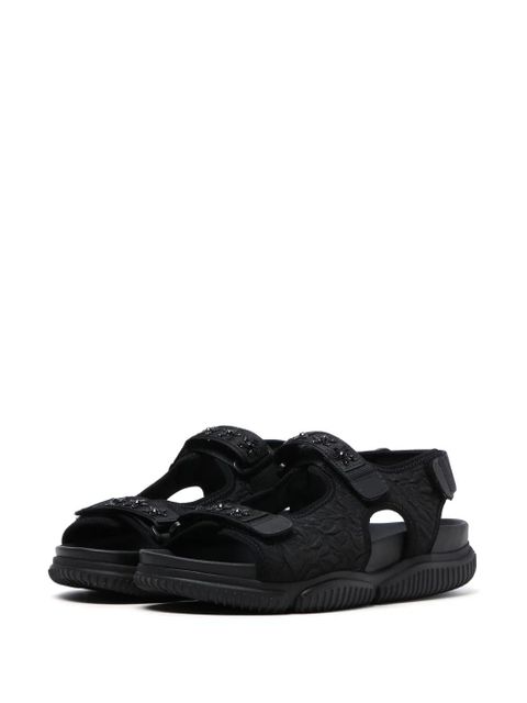 Cecilie Bahnsen Valeria crystal-embellished sandals - Black