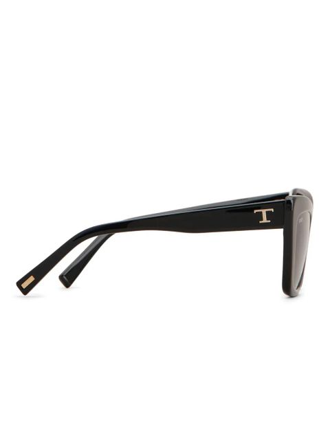 Tod's logo-plaque sunglasses - Black