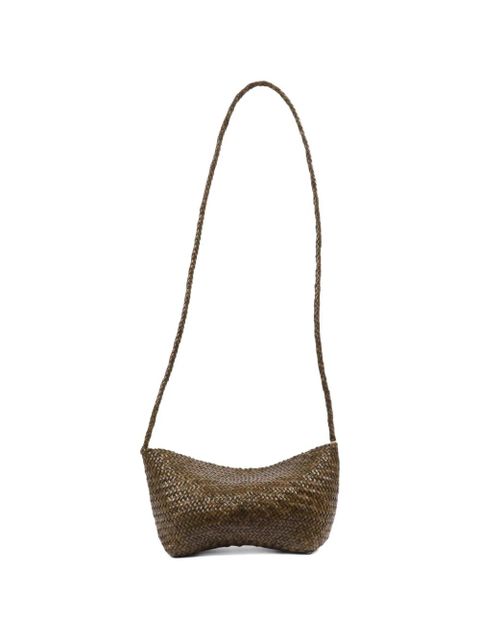 DRAGON DIFFUSION Corsina diagonal weave shoulder bag - Brown - zdjęcie produktu nr 2