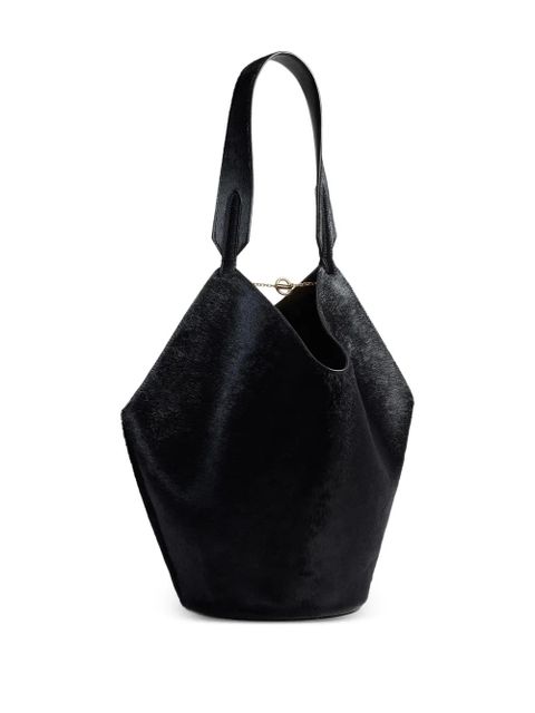 KHAITE chain-detail leather tote bag - Black - zdjęcie produktu nr 2
