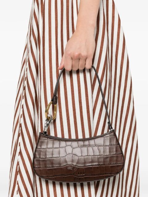 STAUD Ollie crocodile-effect shoulder bag - Brown - zdjęcie produktu nr 2