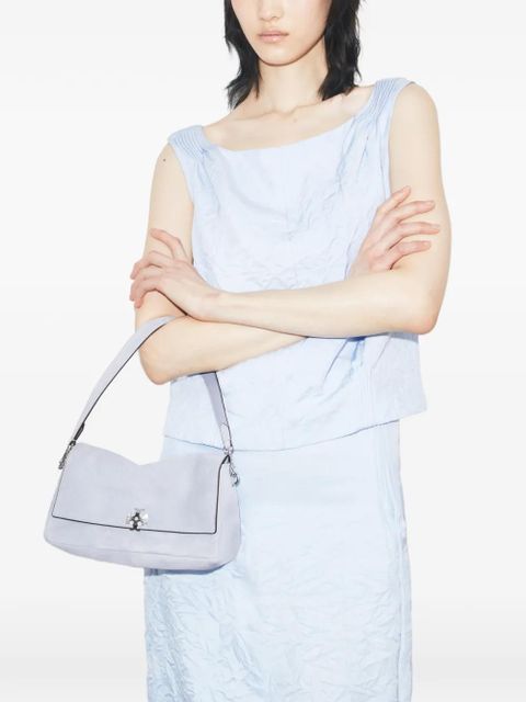 Tory Burch small Charlie suede shoulder bag - Blue - zdjęcie produktu nr 2