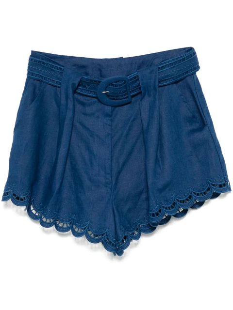 FARM Rio linen shorts - Blue - zdjęcie produktu nr 1