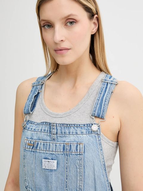 Levi's ogrodniczki jeansowe UTILITY SHORTALL 001UY