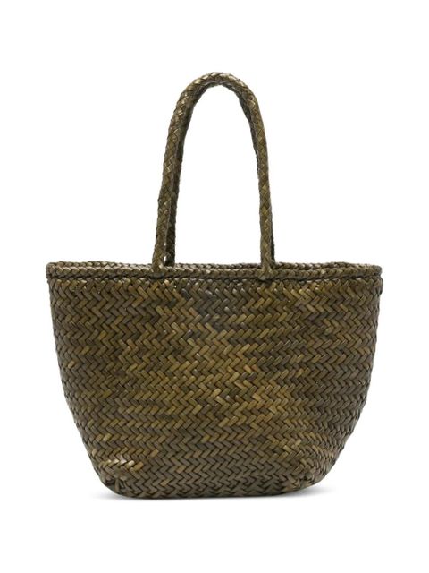 DRAGON DIFFUSION Small Grace basket woven satchel - Green - zdjęcie produktu nr 1