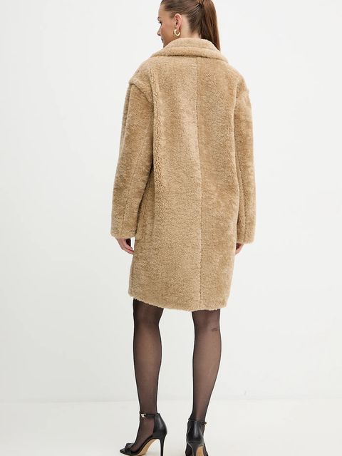 BOSS Orange płaszcz kolor beżowy 50548583