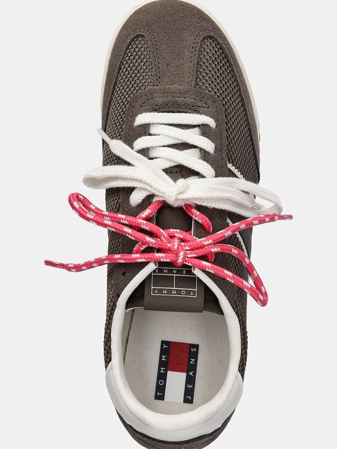 Tommy Jeans sneakersy TJW LOW PROFILE RUNNER damskie kolor brązowy EN0EN02862 - zdjęcie produktu nr 2