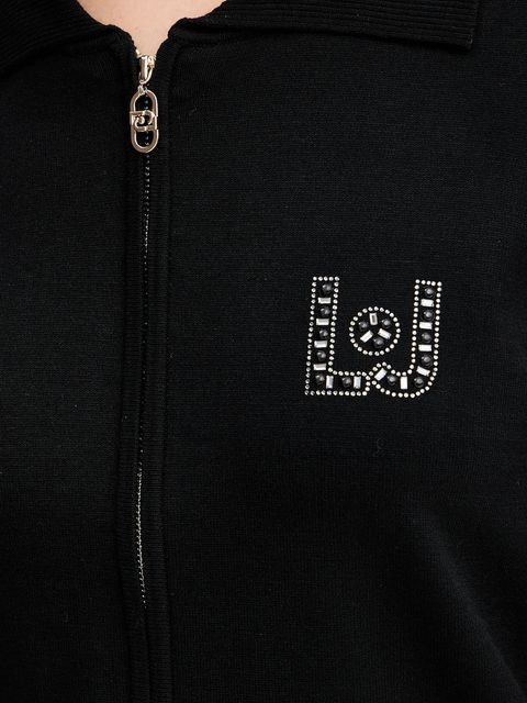 Liu Jo dres damski kolor czarny TF5249.MS63L