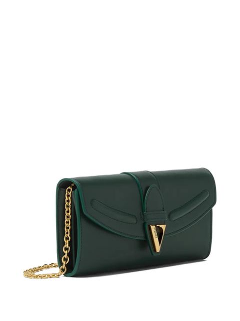 Versace V-logo leather wallet - Green