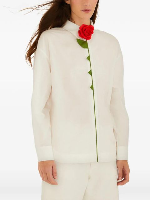 FARM Rio rose-detail shirt - White - zdjęcie produktu nr 2