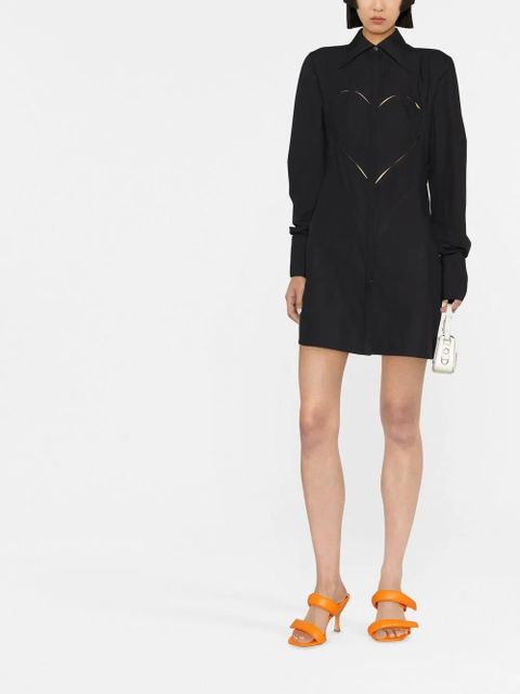 AMBUSH cut-out heart shirtdress - Black - zdjęcie produktu nr 2