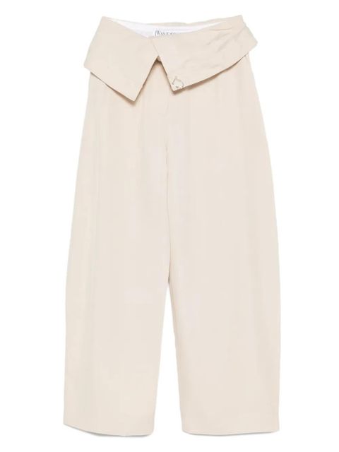 JW Anderson fold-over wide-leg trousers - Neutrals - zdjęcie produktu nr 1