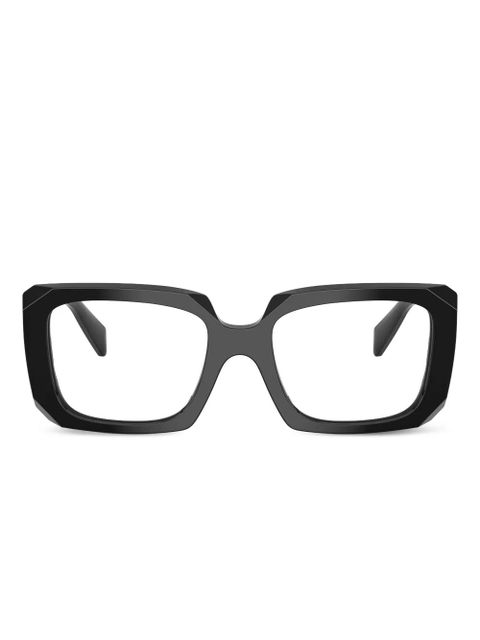 Prada Eyewear geometric-frame glasses - Black - zdjęcie produktu nr 1
