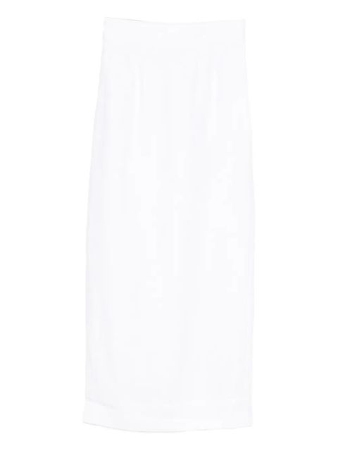 Posse Emma tailored long pencil Skirt - White - zdjęcie produktu nr 1