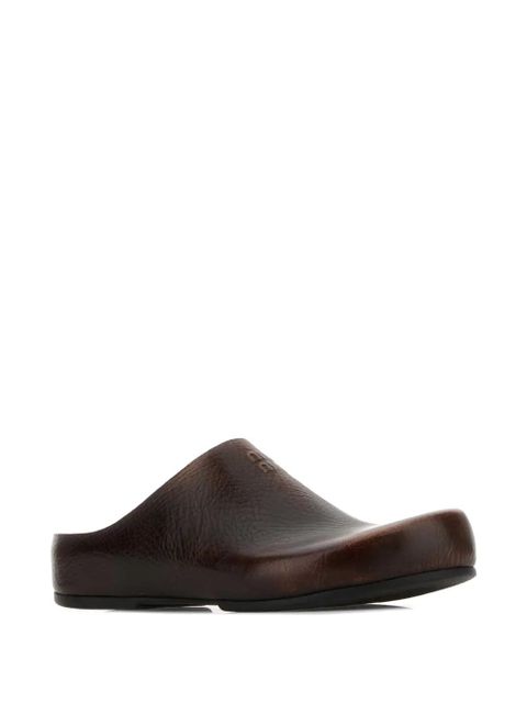 Miu Miu grained leather mules - Brown - zdjęcie produktu nr 2