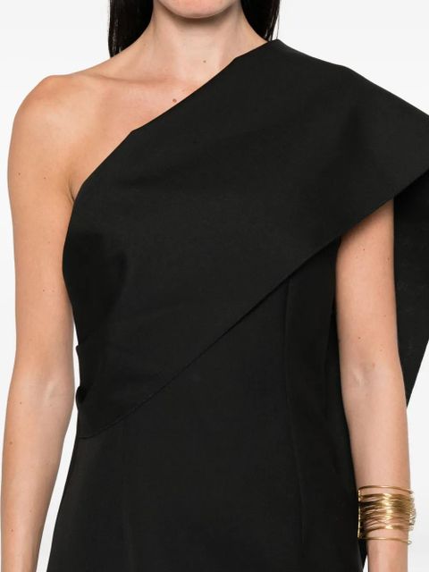 Róhe one-shoulder mini dress - Black - zdjęcie produktu nr 2