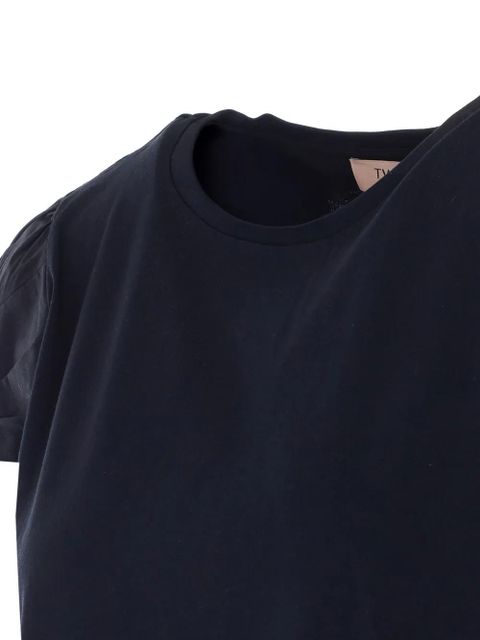 TWINSET crew neck short-seeve T-shirt - Black