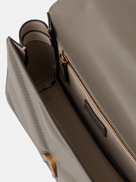 Pinko torebka skórzana kolor szary 104550 A2OS