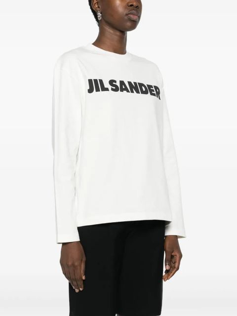 Jil Sander logo-print cotton sweatshirt - Neutrals - zdjęcie produktu nr 2