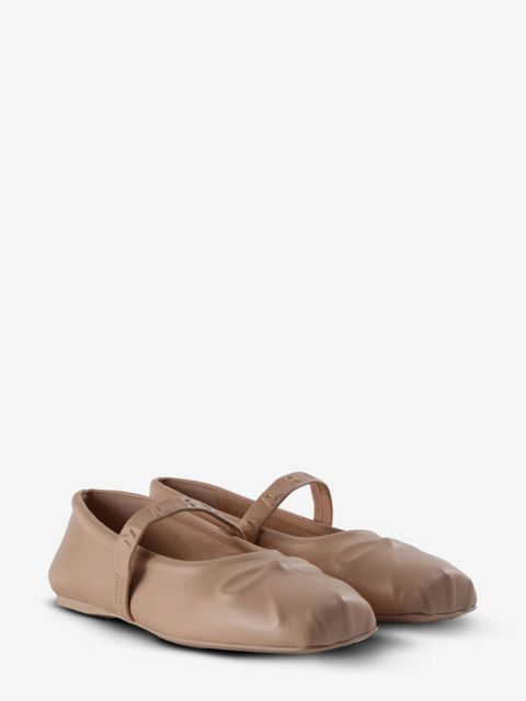 Marni leather ballerina shoes - Pink