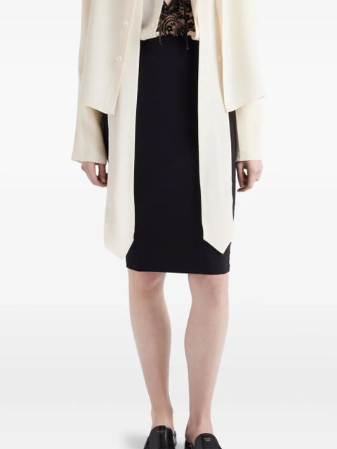 Prada cotton midi skirt - Black