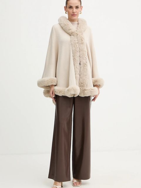 BOSS Orange sweter z dodatkiem wełny kolor beżowy lekki z półgolfem 50549391 - zdjęcie produktu nr 2