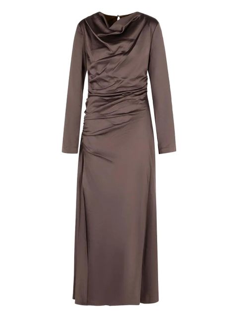 Simkhai cowl-neck draped dress - Brown - zdjęcie produktu nr 1